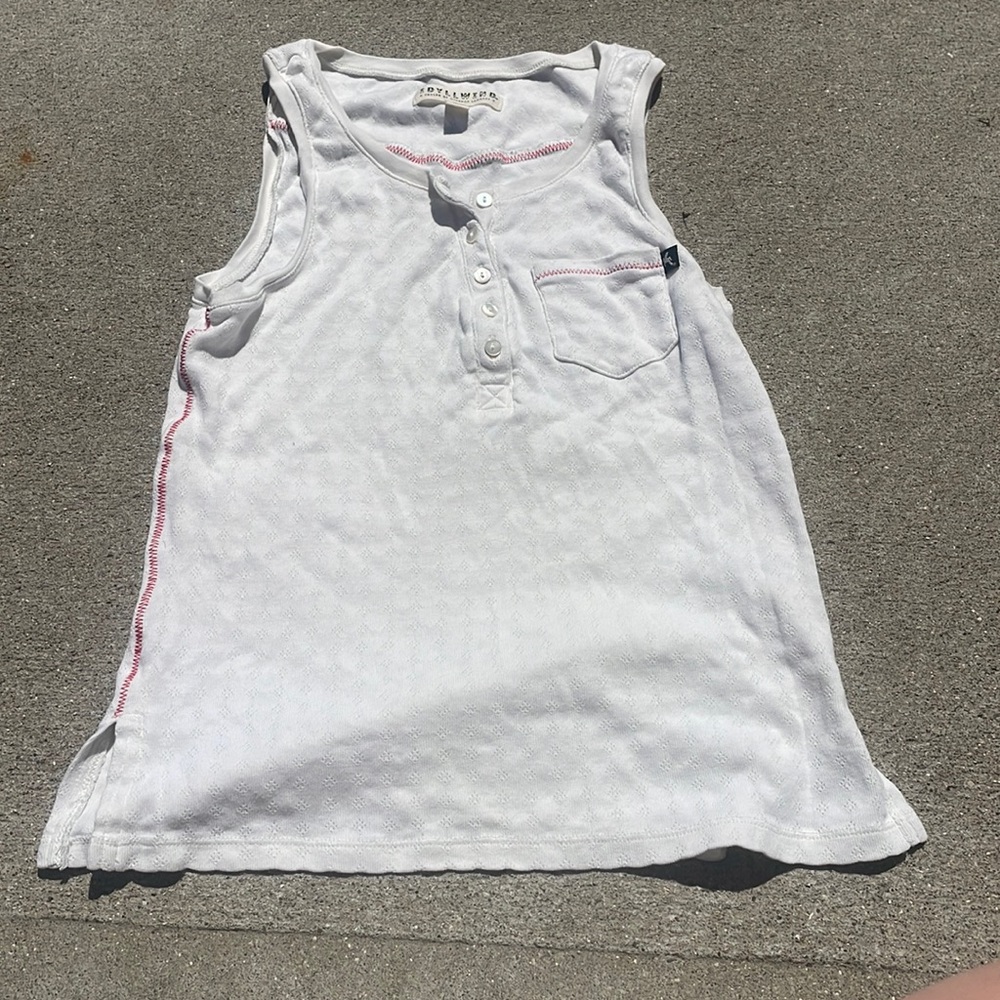White and red idyllwind tank top